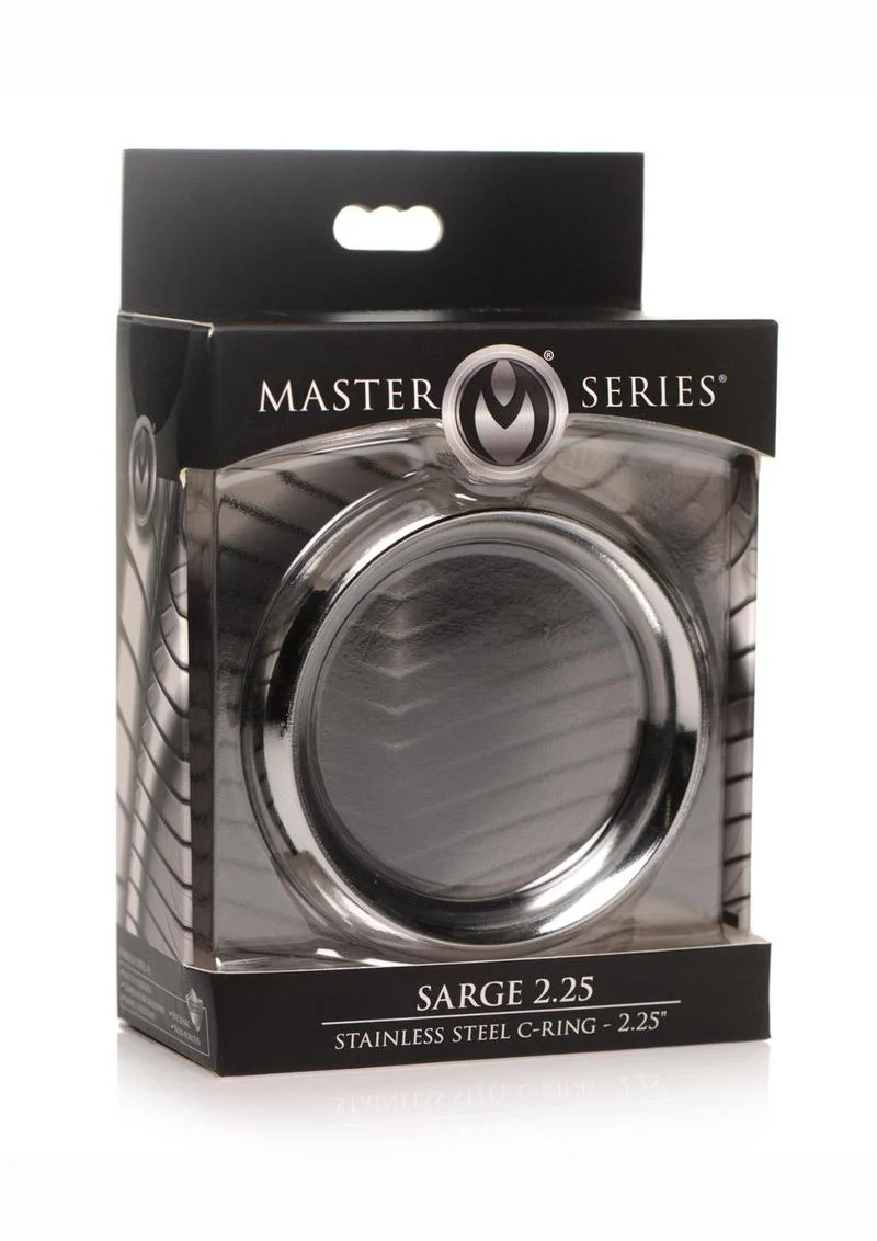 Master Series Sarge Stainless Steel Erection AndEasy to Clean Cock Ring - Image 3