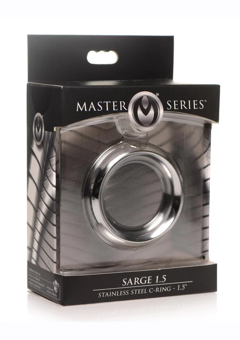 Master Series Sarge Stainless Steel Erection Enhancer Cock Ring - Image 3