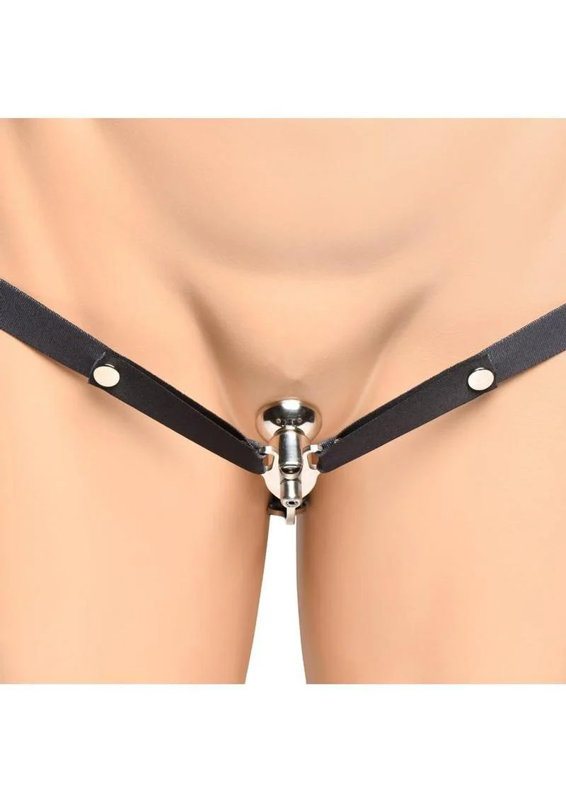 Master Series Sissy Vice Push-In Chastity Cage - Image 2