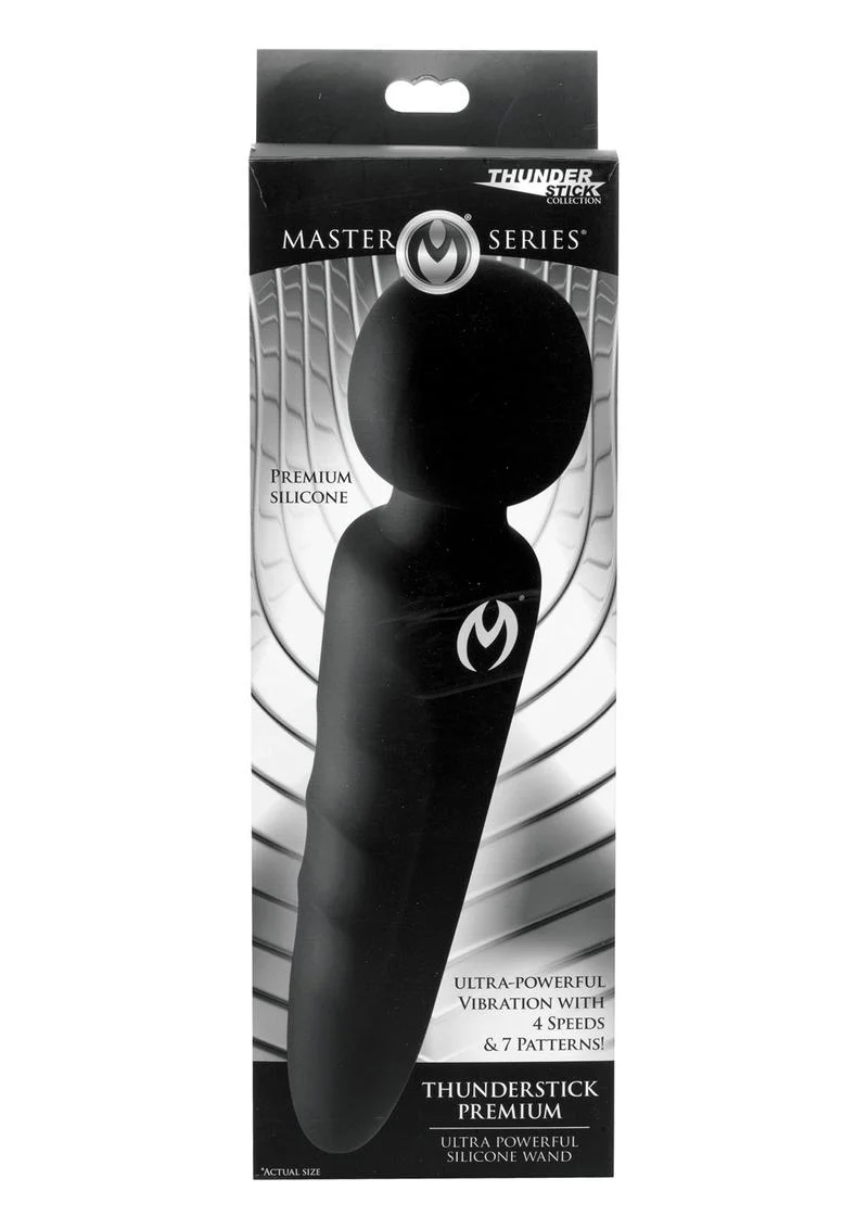Master Series Thunderstick Premium Rechargeable Silicone Wand - Image 4
