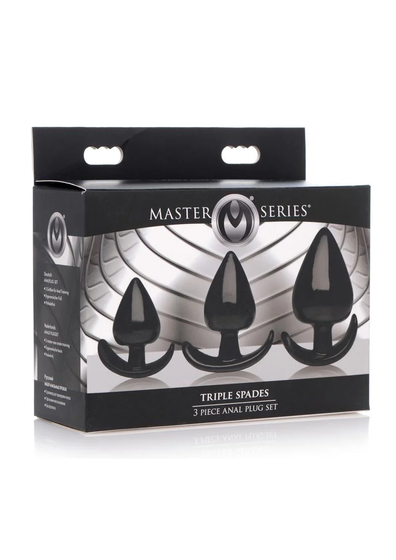 Master Series Triple Spades 3 Piece Anal Plug - Image 4