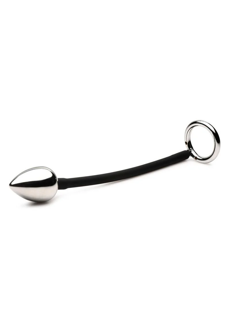 Master Series Tug + Plug Cock and Ball Ring with Anal Plug - Image 3