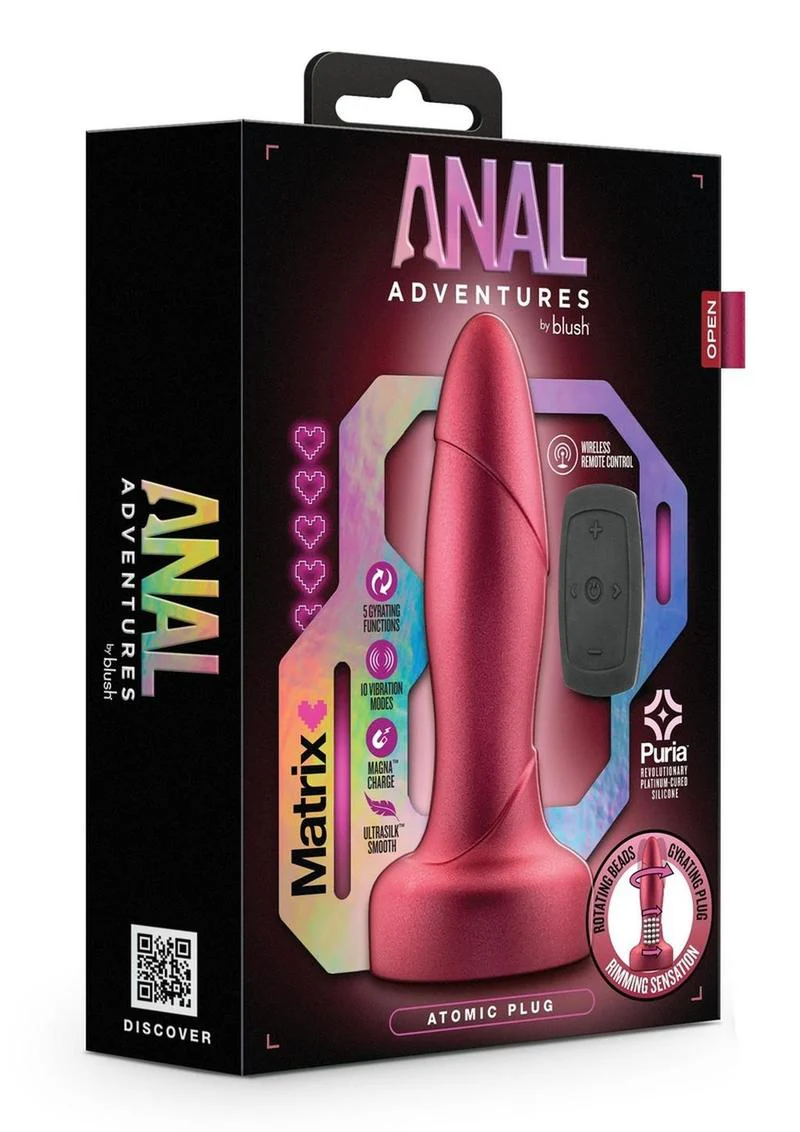 Matrix Atomic Plug Remote Control Rechargeable Silicone Anal Plug - Image 4