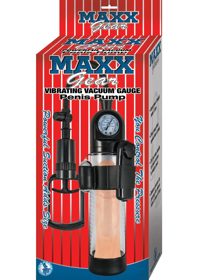 Maxx Gear Vibrating Vacuum Gauge Penis Pump with comfort - Image 2