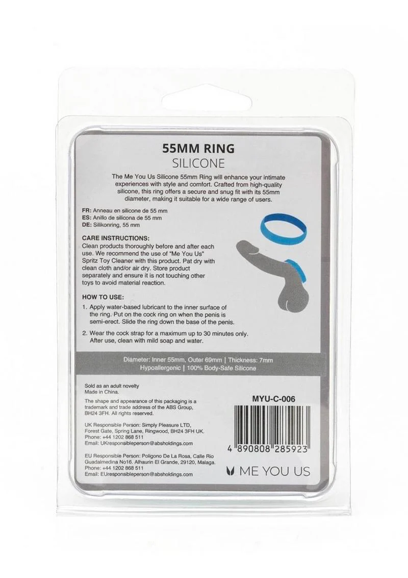ME YOU US 55mm Silicone Comfortable And Flexible Cock Ring - Image 3