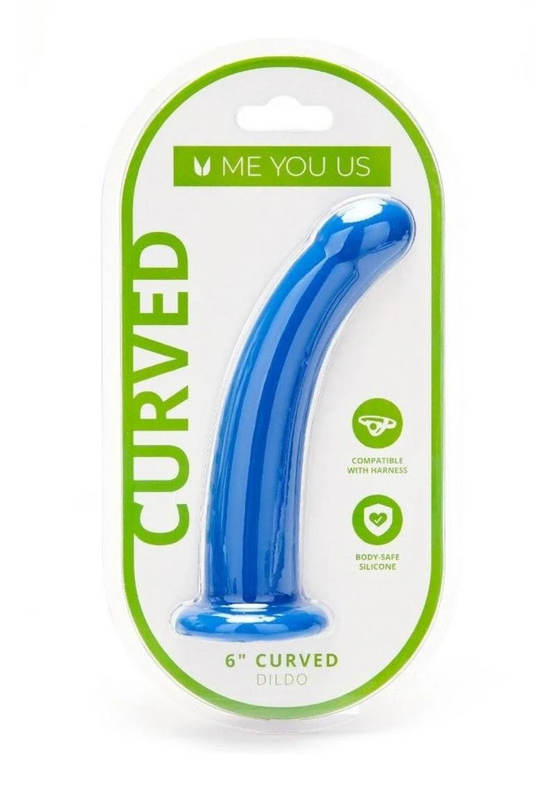 Me You Us Curved Body-Safe And Harness Compatible Silicone Dildo - Image 4
