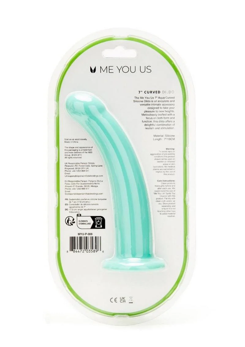 Me You Us Curved Harness Compatible Silicone Dildo - Image 5