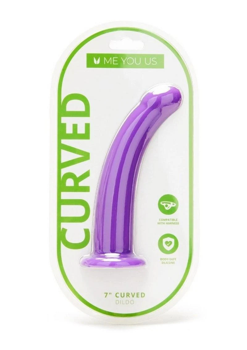 Me You Us Curved Harness Compatible Silicone Dildo - Image 6