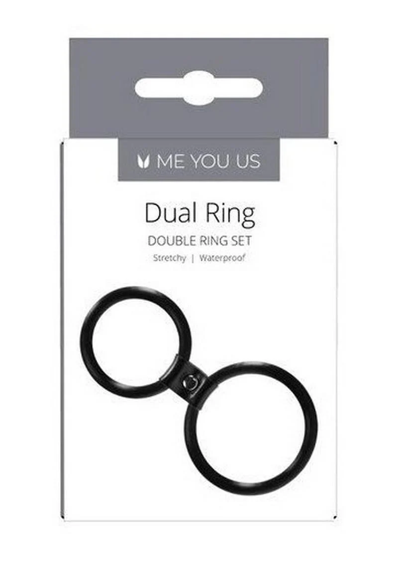 Me You Us Dual Ring Stretchy Silicone Ring Set - Image 3