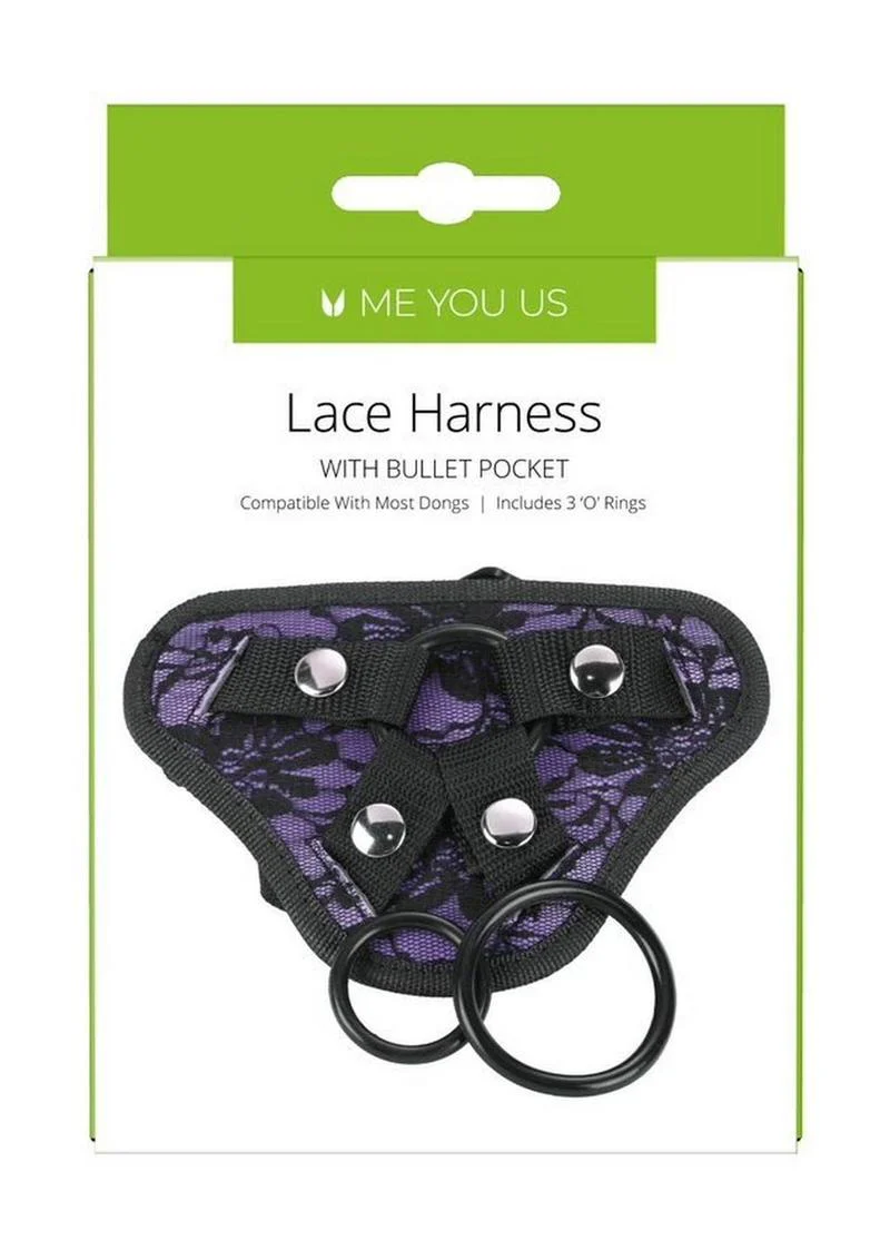 Me You Us Lace Harness with Bullet Pocket Strap-On Harness - Image 11