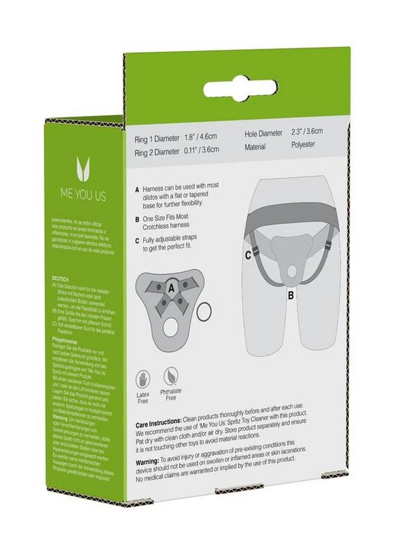 Me You Us Lace Harness with Bullet Pocket Strap-On Harness - Image 6