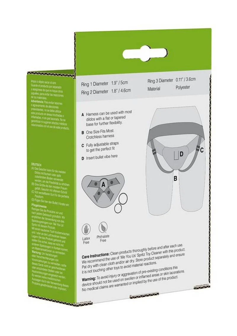 Me You Us Lace Harness with Bullet Pocket Strap-On Harness - Image 9