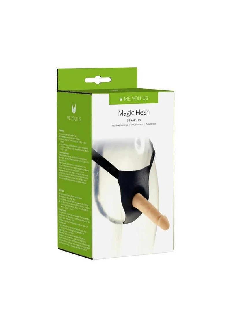 Me You Us Magic Flesh Strap-On Dildo with Adjustable PVC Harness - Image 2