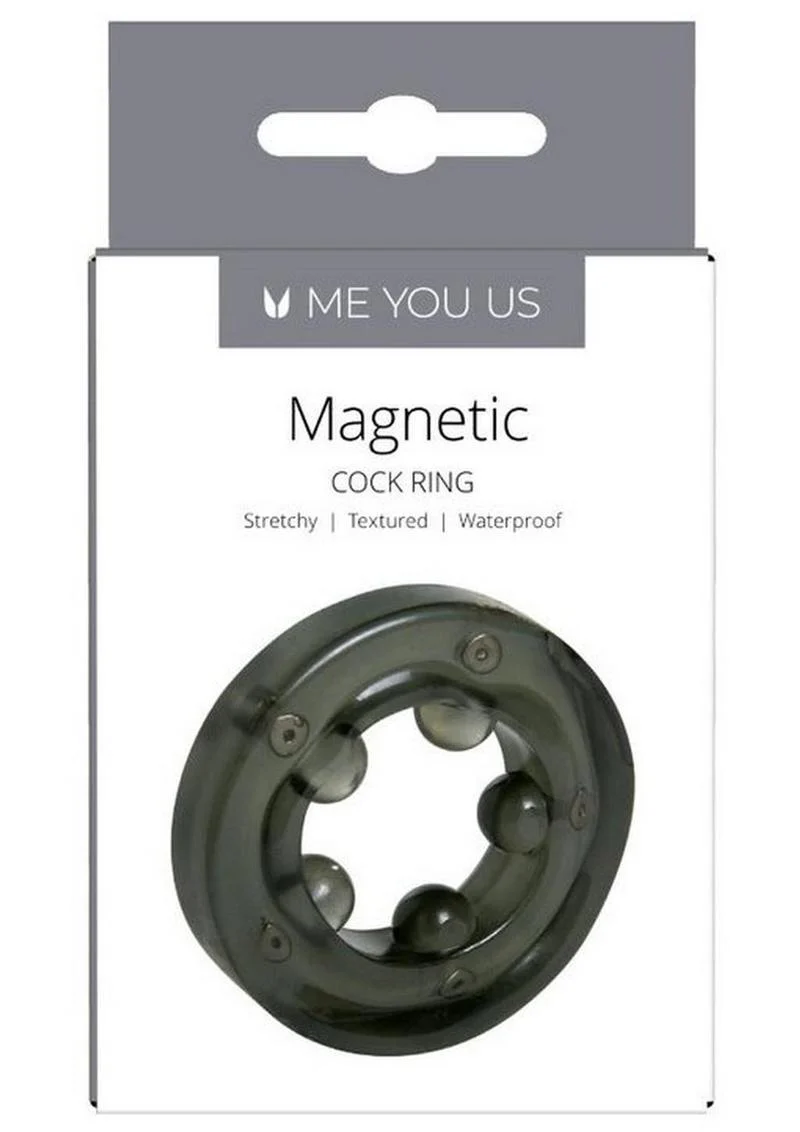 Me You Us Magnetic Cock Ring Stretchy Textured - Image 3