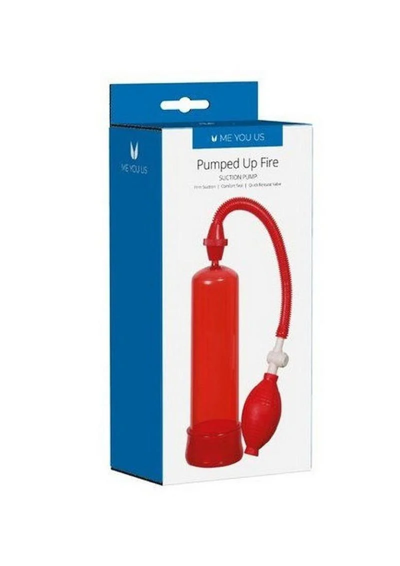 Me You Us Pumped Up Fire Suction Penis Pump with Comfort Seal - Image 4