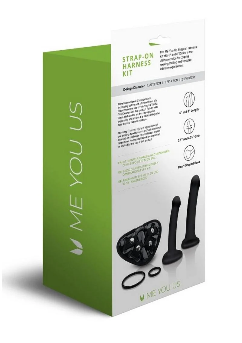 Me You Us Strap-On Harness Dildos Kit - Image 3