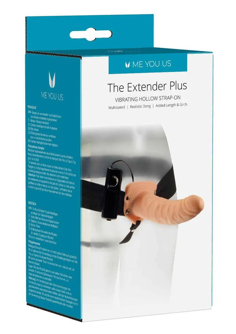 ME YOU US The Extender Plus Realistic Dong Hollow Strap-On - Image 3