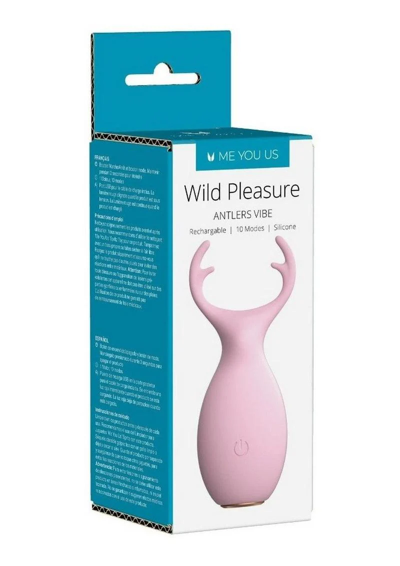 Me You Us Wild Pleasure Antlers Vibe Rechargeable Silicone Stimulator - Image 2