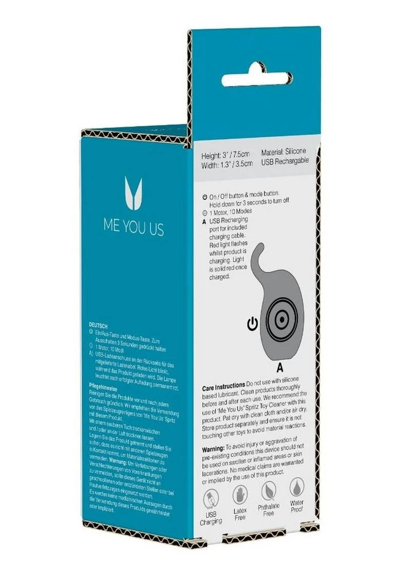 Me You Us Wild Pleasure Trunk Vibe 10 Mode Silicone Stimulator - Image 3