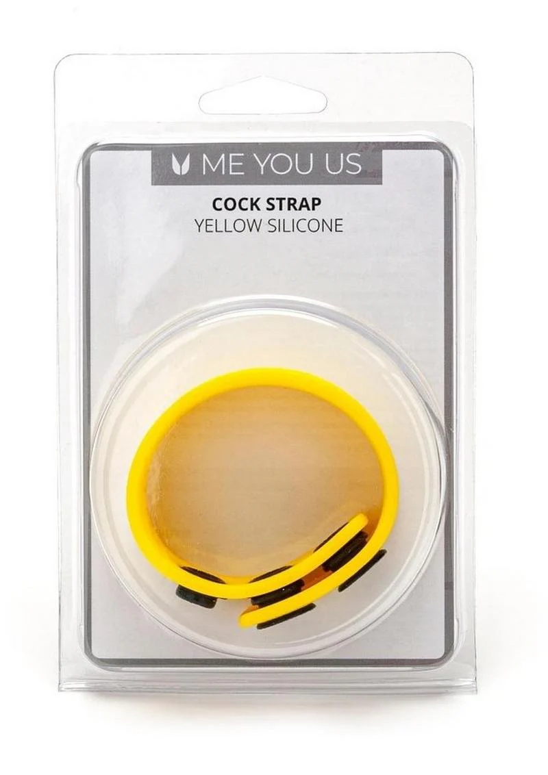 Me You Us Yellow Silicone Adjustable And Comfortable Cock Strap - Image 12