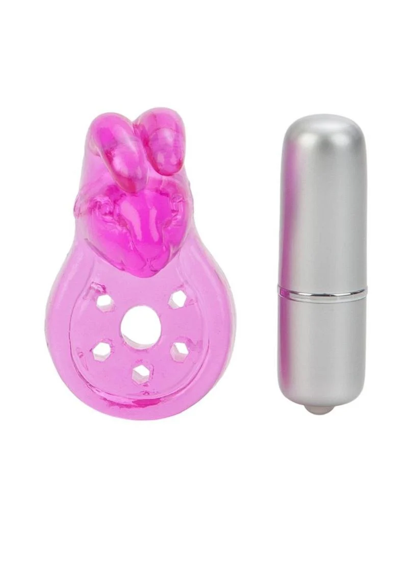 Micro Vibe Arouser Bunny Vibrating Cock Ring With 3 Speed Settings - Image 2