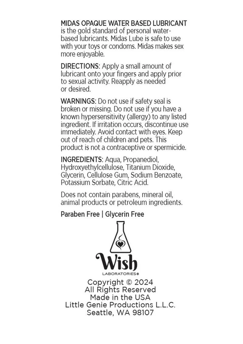 Midas Opaque Water Based Lubricant - Image 3