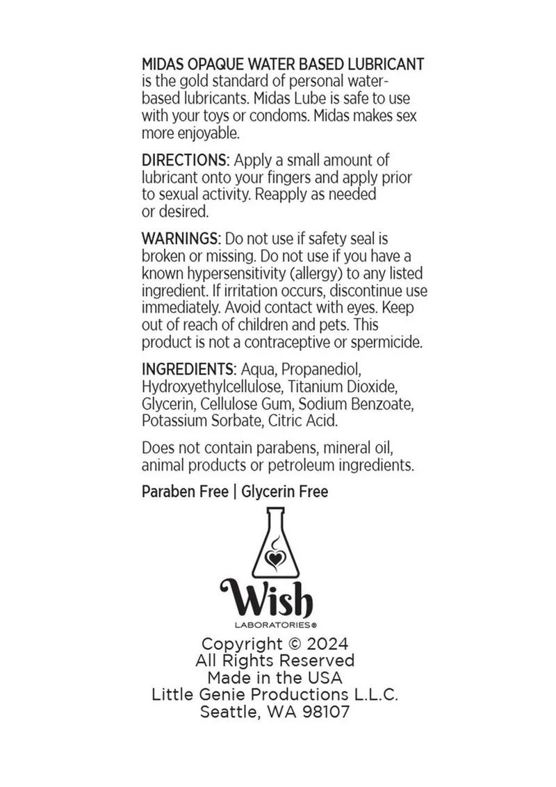 Midas Opaque Water Based Lubricant - Image 4