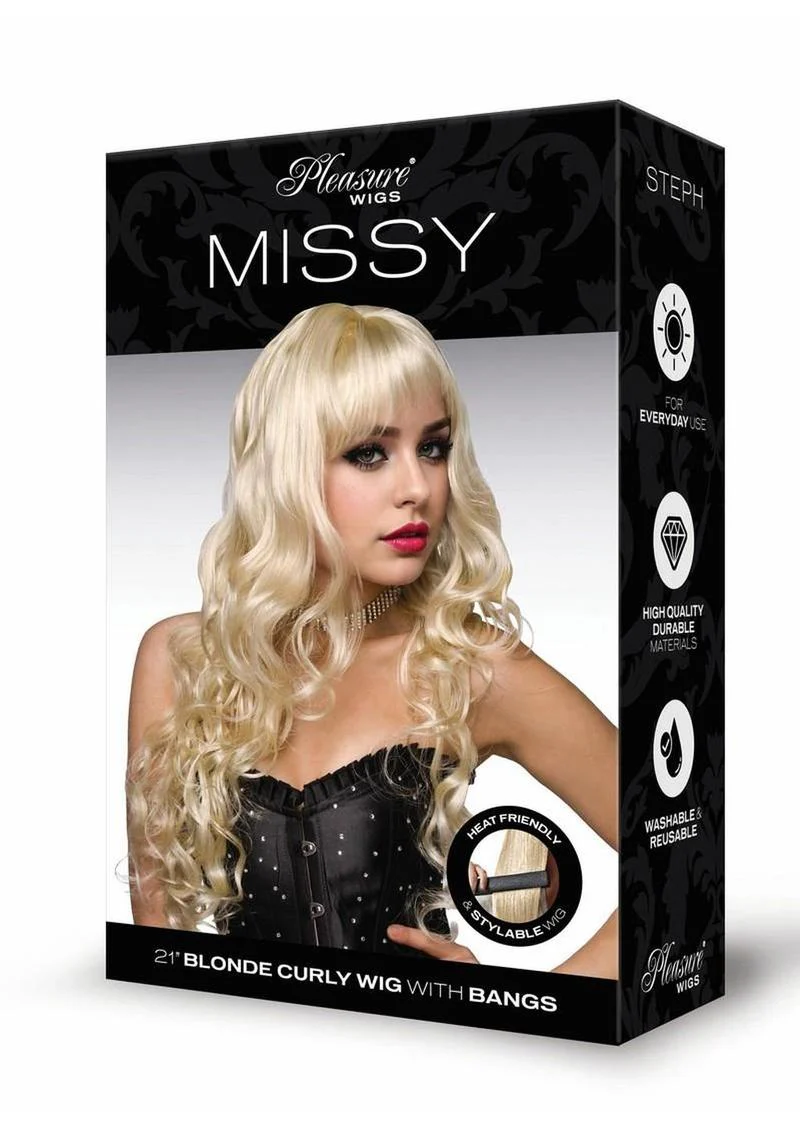 Missy Black Curly Wig - Image 7