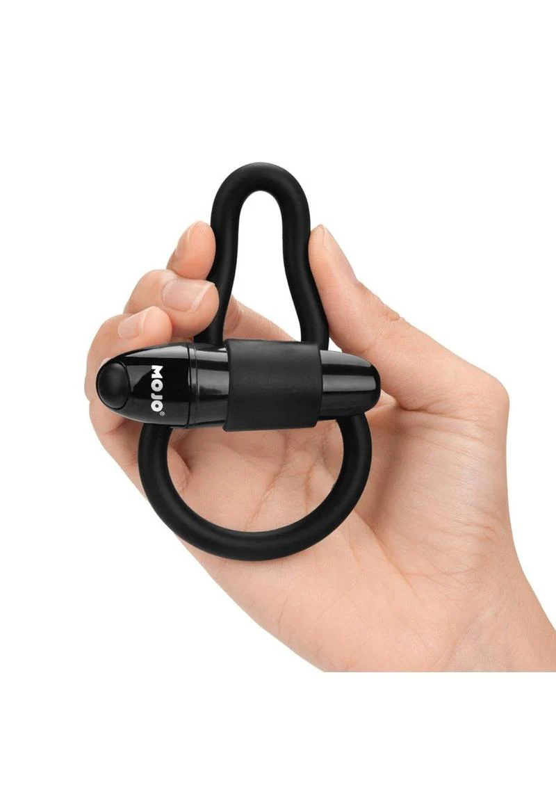 MOJO Apeiros Silicone Vibrating Cock Balls Ring – Black - Image 2