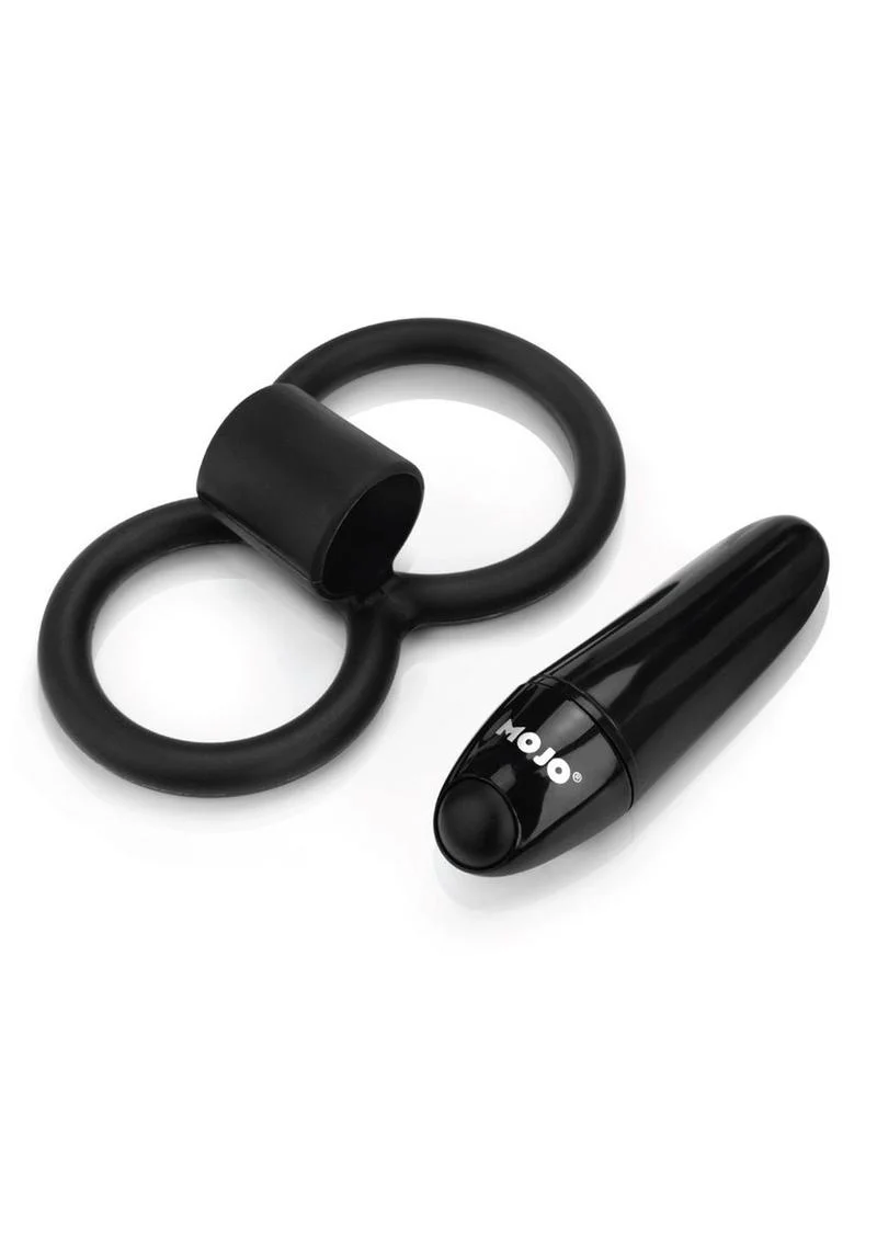 MOJO Apeiros Silicone Vibrating Cock Balls Ring – Black - Image 3