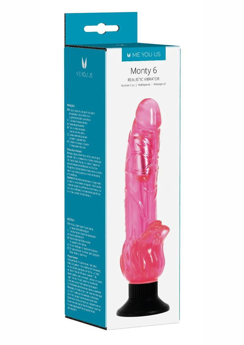 Monty 6 Realistic Vibrator - 6-Inch Vibrator with Suction Base - Image 2