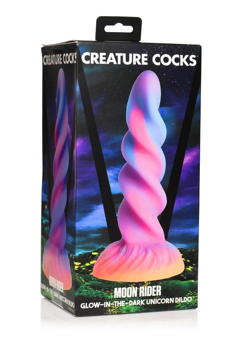 Moon Rider Glow In The Dark Unicorn Silicone Dildo - Image 4