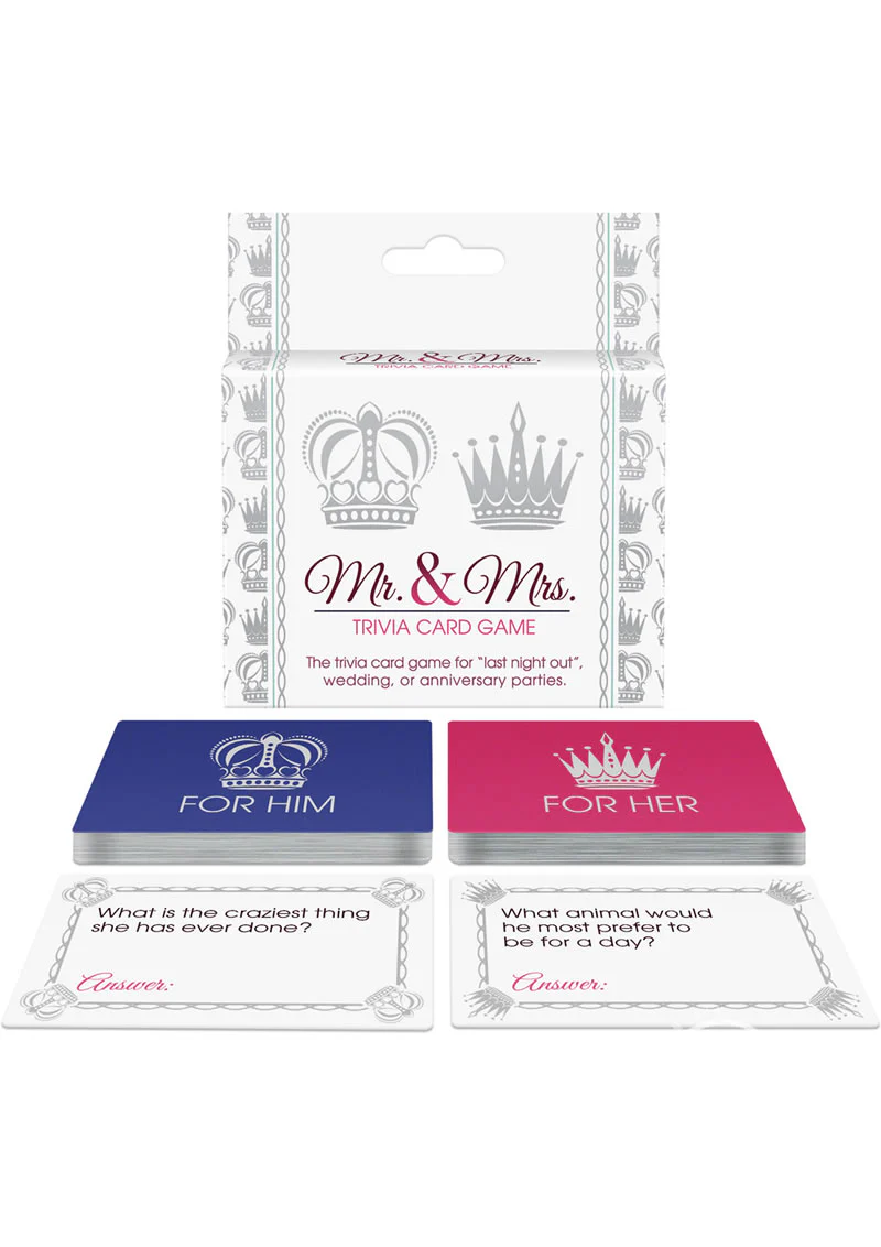 Mr. And Mrs. Trivia Card Game Perfect for Parties And Anniversaries - Image 2