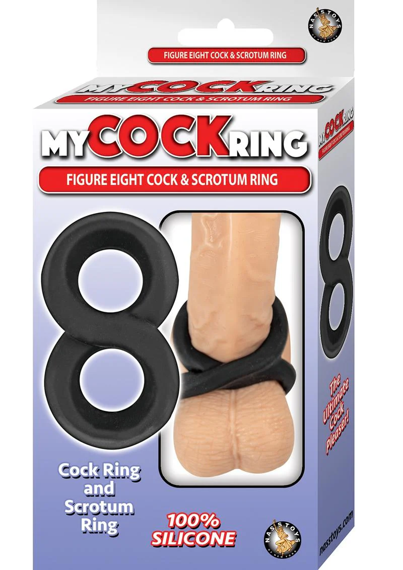 My Cock Ring Figure Eight Cock And Scrotum Silicone Ring - Image 2