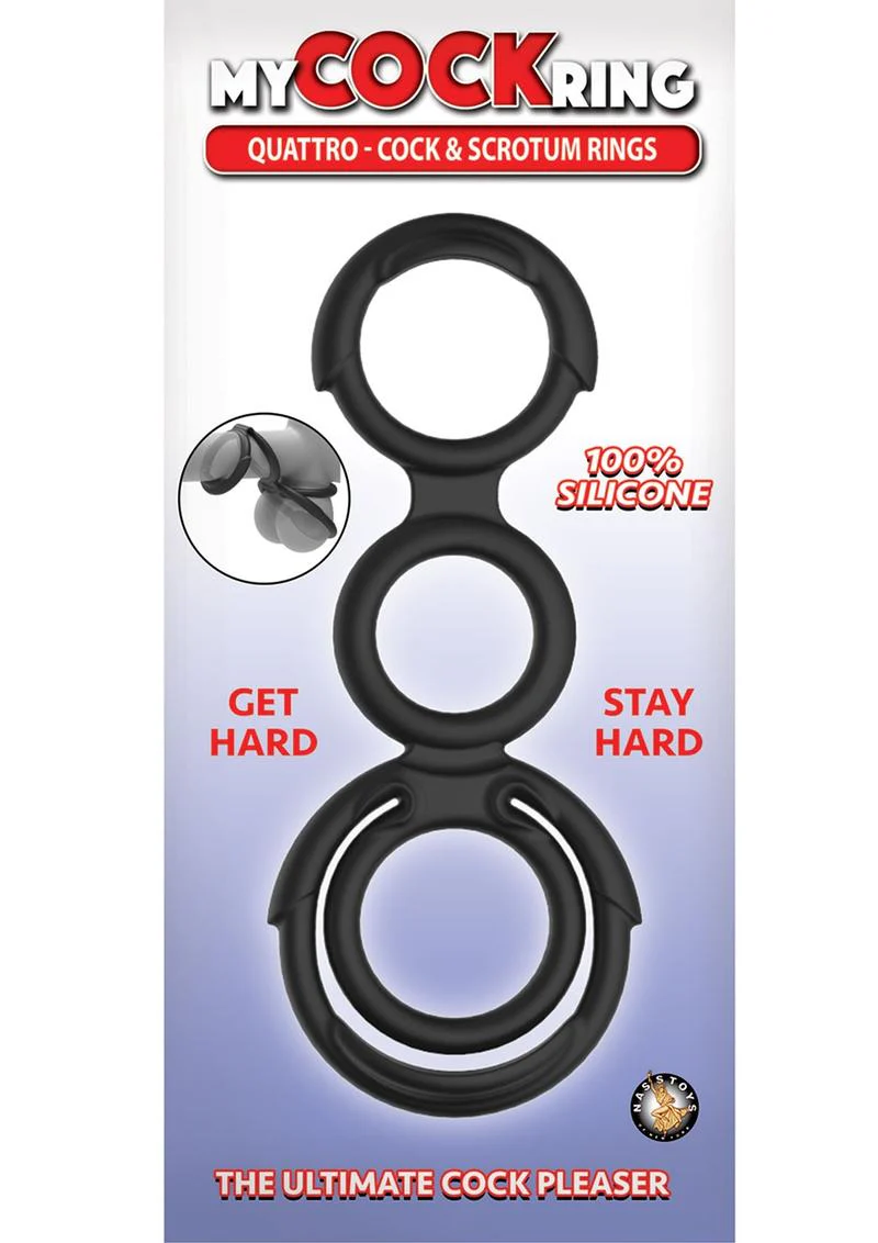My Cock Ring Quattro and Triple Silicone Cock - Image 2
