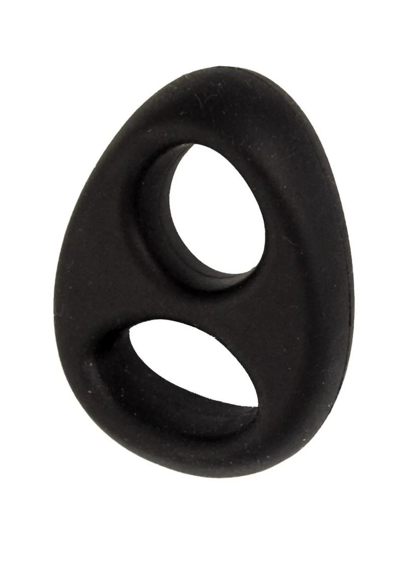 My Cockring Double Ring Silicone Cock and Scrotum Ring - Image 2