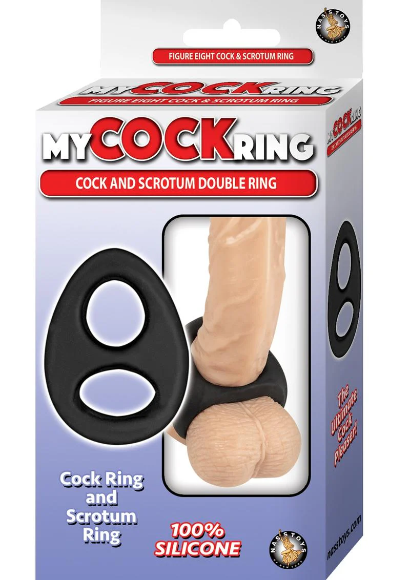 My Cockring Double Ring Silicone Cock and Scrotum Ring - Image 4