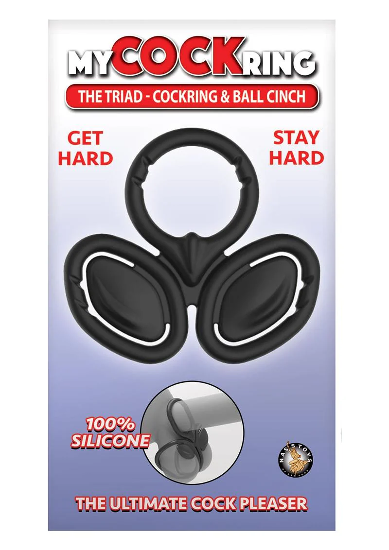 My Cockring The Triad Silicone Cockring and Ball Cinch - Image 4