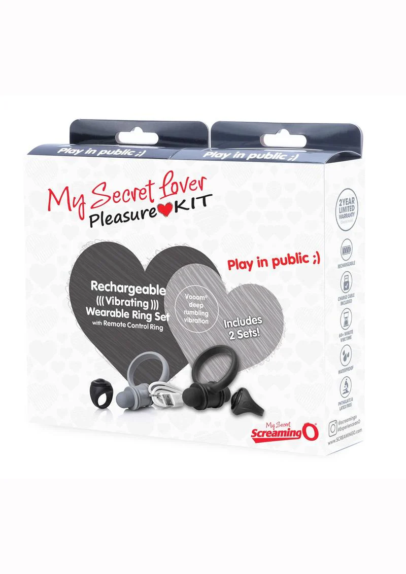 My Secret Lover Rechargeable Wearable Ring Set with Remote Control - Image 2