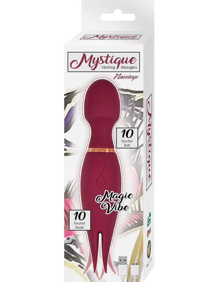 Mystique Magic Vibe Rechargeable Silicone Wand - Image 7