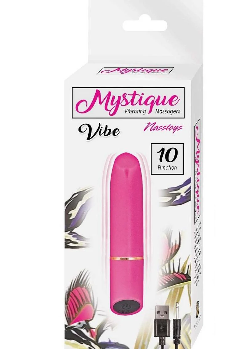 Mystique Vibrating Massager Rechargeable Silicone Vibrator - Image 7