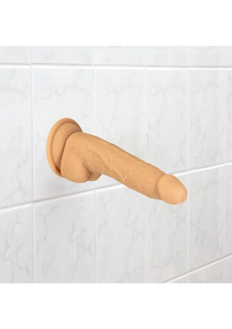 Naked Addiction 8in Silicone Dual-Density Dildo Realistic Texture - Image 3