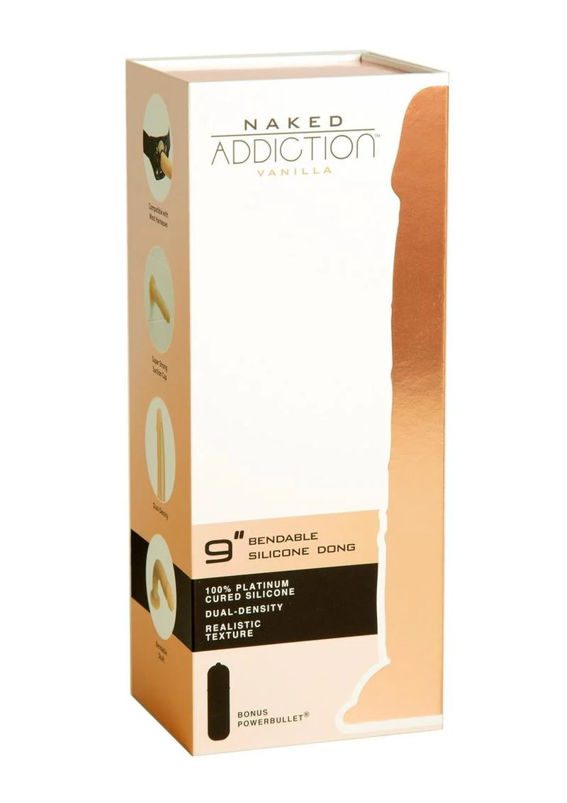 Naked Addiction Bendable Silicone Dual-Density Dong - Image 4