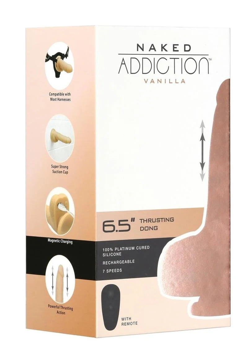 Naked Addiction Thrusting Dildo - Image 4
