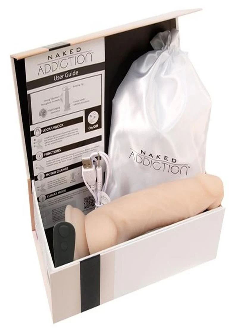 Naked Addiction Vibrating and Rotating Dildo - Image 3