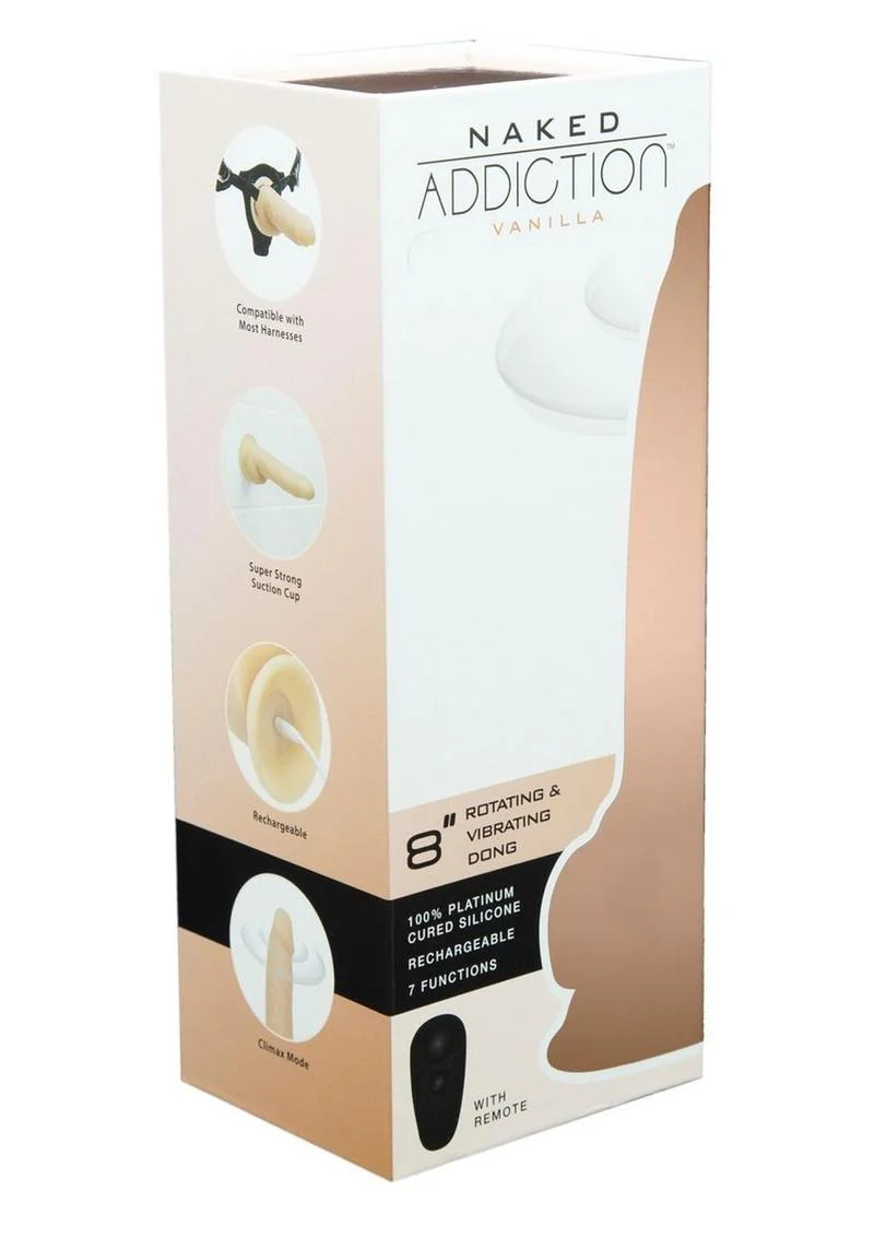 Naked Addiction Vibrating and Rotating Dildo - Image 4