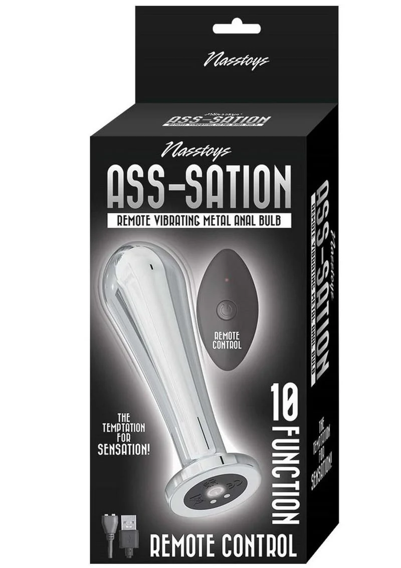 Nasstoys Ass Sation Remote Vibrating Metal Anal Bulb - Image 8