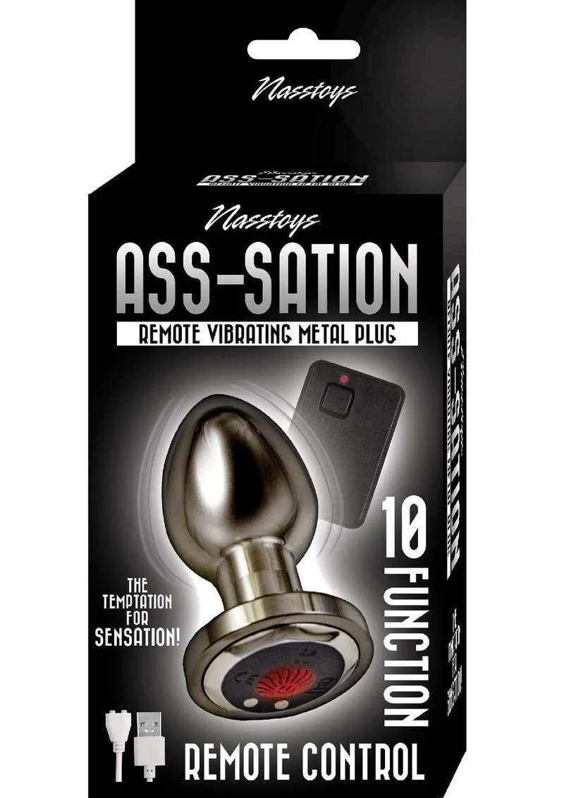 Nasstoys Ass Sation Remote Vibrating Metal Plug - Image 4