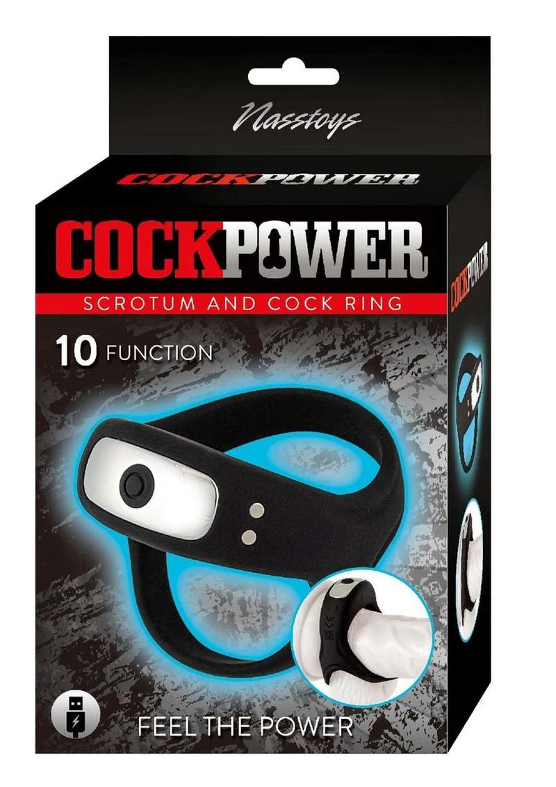 Nasstoys Cock Power Rechargeable Silicone Scrotum and Cock Ring - Image 4