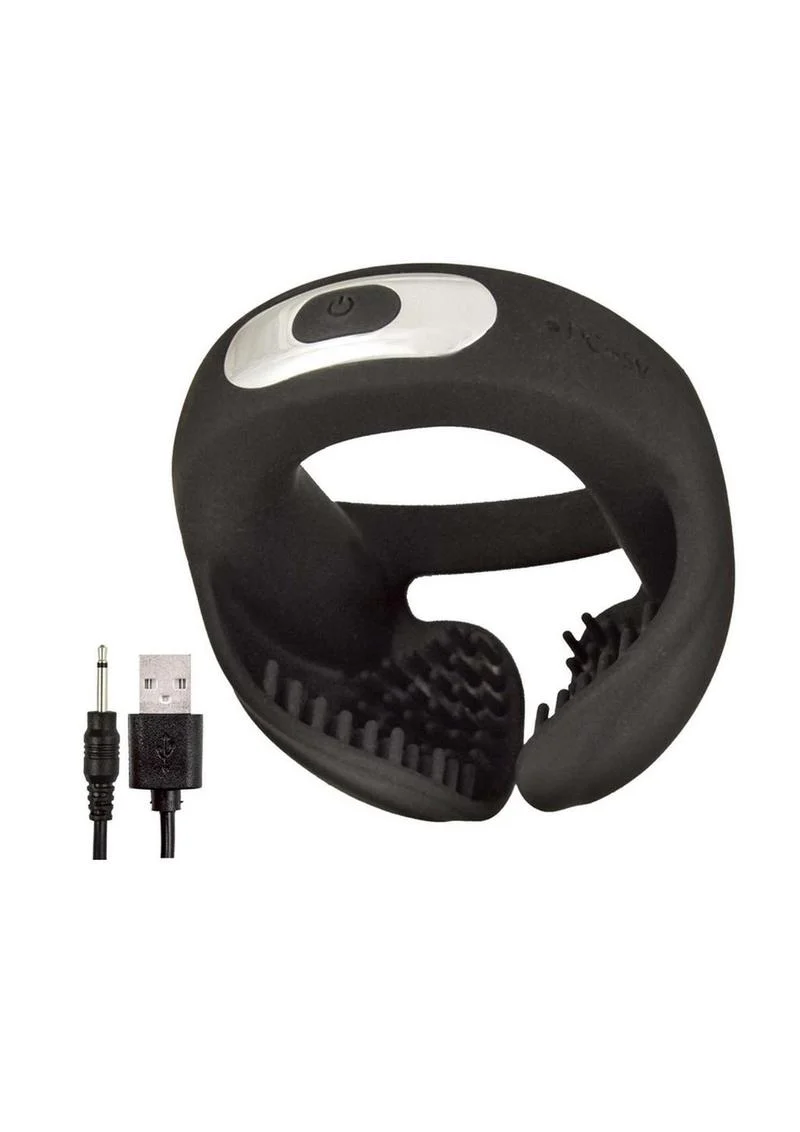 Nasstoys CockPower Scrotum Hugger Rechargeable Silicone Cock Ring - Image 3